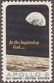 月面と地球（アポロ8号、1969年）