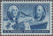 切手100年（ｱﾒﾘｶ,1947年）