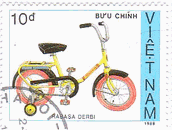 ベトナム1988年発行の自転車　Rabasa　Derbi