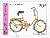 ベトナム1988年発行の自転車　Rabasa　Derbi