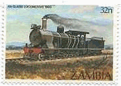 ザンビア、1983年）　蒸気機関車　7th　class,1900