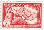 エルサルバドルの地図