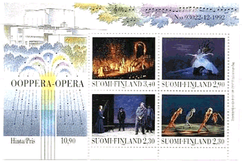 オペラハウス完成（フィンランド、1993年）モーツアルト作曲の魔笛などが上演された。