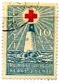 エストニア（1931年）　希望の明かり（赤十字）　灯台