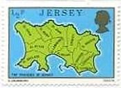 イギリス領・ジャージーの地図