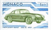 自動車の発達（モナコ、1975年）　メルセデス・ベンツ、1955年