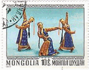 モンゴルの踊り子達（1977年）　13世紀の衣装