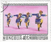 モンゴルの踊り子達（1977年）　"Ekachi"（馬の踊り）