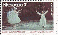 ニカラグアのバレエの切手