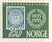 ノルウェーの一番切手(1955年）