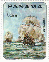 Gamiero　パナマ発行の帆船の絵画（1968年）
