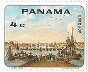 パナマ発行の帆船の絵画（1968年）　Le　Roi