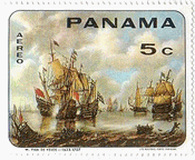 パナマ発行の帆船の絵画（1968年）