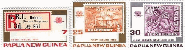 パプアニューギニアの切手の切手