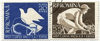 ルーマニアの自転車切手（1957年）