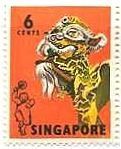 シンガポールの仮面　獅子舞、インド古典舞踊の仮面・カタカリダンス