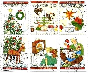 スウェーデンのクリスマス切手