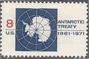 南極条約10年（アメリカ,1971年）