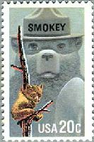 森林火災防止運動(スモーキーベア、USA、1984年)