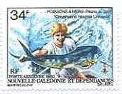 ニューカレドニア(1980年）　シイラ(dorphinfish)釣り