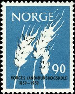 ノルウェー王立農学校100年（1959年）種をまく人、麦の穂