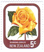 ニュージーランドのバラ・シリーズ　花　ダイヤモンドジュビリー（Diamond Jubilee）