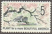 ジェファーソン記念館と桜（アメリカ、1966年）