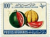 メロン（アフガニスタン､1962年）　果物　フルーツ　スイカ