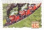 オーストラリアの鉄道(1993年）　タスマニア鉄道１００年記念列車（1985）