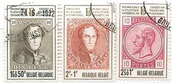 ベルギーで発行された「切手の切手」