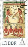 エジプトの鳥を採る男達の絵画