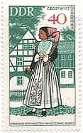 クロストヴィッツ　クロスチツィの女　東ドイツ　民族衣装