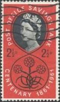 郵便貯蓄銀行100年（イギリス、1961年）