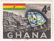 ダイアモンドと鉱山（ガーナ、1959年）　アフリカ