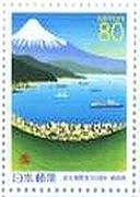 静岡・清水港と富士山