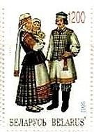 ラトビアとベラルーシの民族衣装　家族