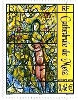 メス大聖堂（フランス、シャガールの作品）　ステンドグラス