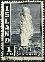 アイスランドの間欠泉と火山　グレート･ゲイシール(1938-47年）