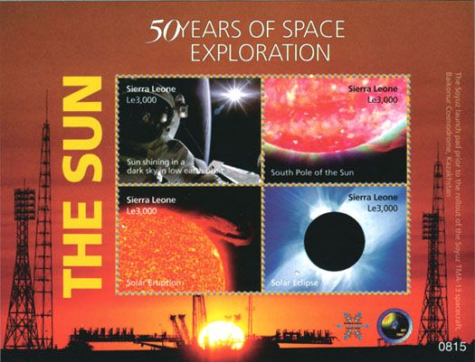 国際極年・国際太陽系観測年4種シート（シエラレオネ、2009年）