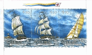 スウェーデンの帆船とヨット