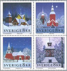 スウェーデン・・クリスマスの教会(2002年）