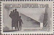 世界難民年(USA、1960年）　路頭に迷う親子