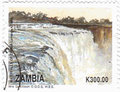 Lumangweの滝（ザンビア、1993年）