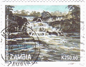 Chipomaの滝（ザンビア、1993年）