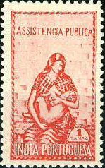授乳させる母と子供（ポ領インド、1948年）