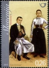 SLOVENIA Prekmurje　の男女の民族服
