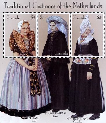 オランダ・フォーレンダムの伝統衣裳（グレナダ）
