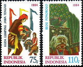 JAWA　Tengah、Ponorogo、JAWA　Barat、Barong　Bali　等　各種のバリの祭り（インドネシア、1984年）