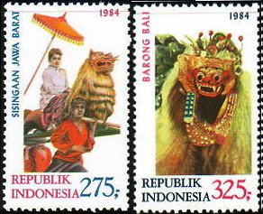 JAWA　Tengah、Ponorogo、JAWA　Barat、Barong　Bali　等　各種のバリの祭り（インドネシア、1984年）