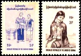 民族衣装（ミャンマー、1947年）　ビルマ